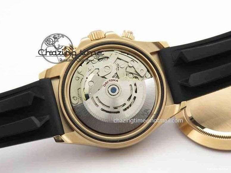 0417 RelaxedFit Daytona 116515 Noob 1:1 Best Edition Rose Gold Dial On Black Rubber Strap A7750(Free Extra Strap) 3740